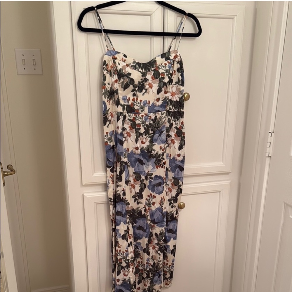 Floral Maxi Dress with Spaghetti Straps